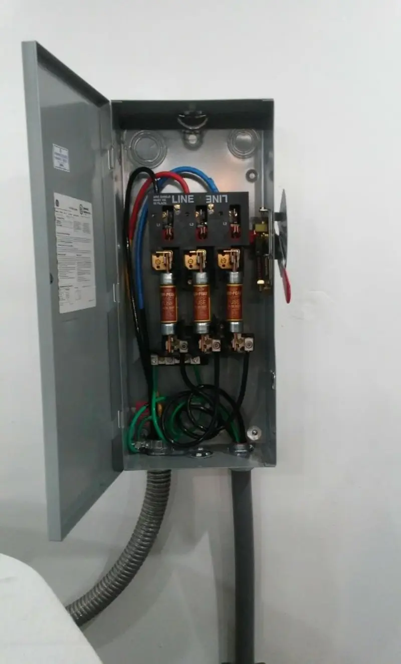 Three-phase disconnect switch installed for Smoke Detector Installation in Point Pleasant Beach
